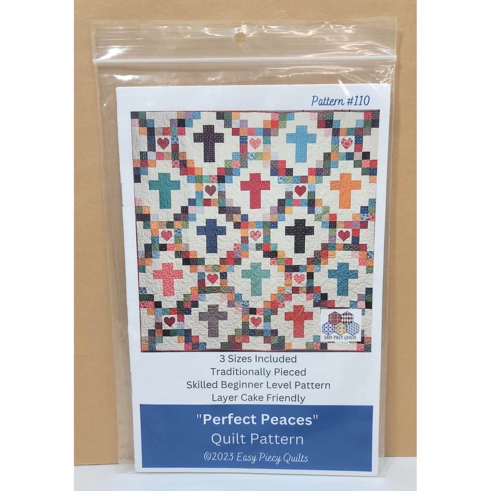 Easy Piecy Quilts Perfect Peaces Quilt Pattern 110 Skilled Beginner Layer Cake